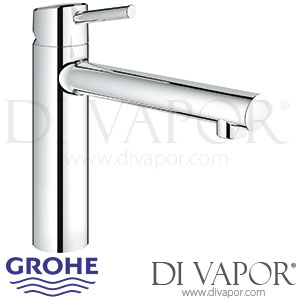 Grohe Concetto Single-Lever Sink Mixer (1/2 Inch) - 2010 to 2013 - Spare Parts 31128001 GEN1